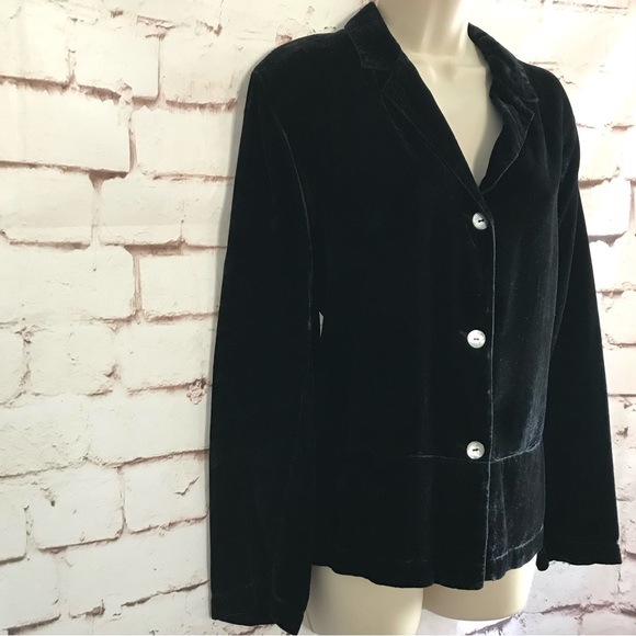 JOHN PAUL RICHARD M Uniform Vintage Black Velvet Blazer  Jacket Size Medium - Picture 15 of 16